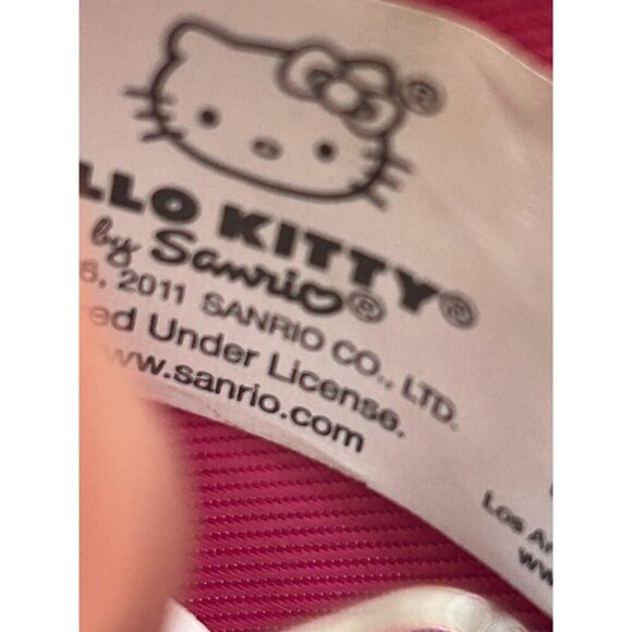 Hello Kitty Womens Black Shiny Patent Zip Around Embossed Loungefly Wallet - Picture 10 of 13